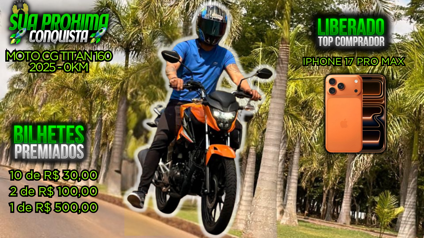 Kit Orange: Moto Honda Titan CG 160 - 2025( 0km)